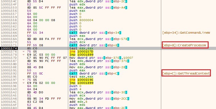 Trickbot createprocess1