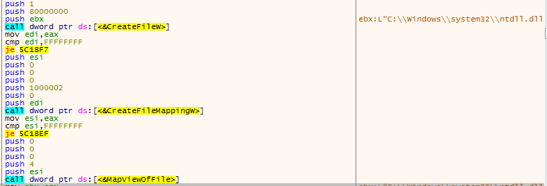 Malware Mitigation LockPoS mapping ntdll.dll as a memory mapped file using MapViewOfFile